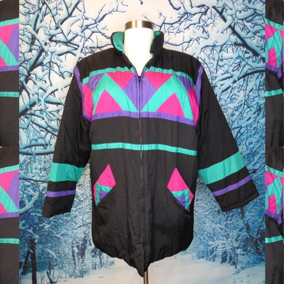 Dani Colby Jackets & Blazers - Dani Colby Puffy Color Block Winter Coat 3X